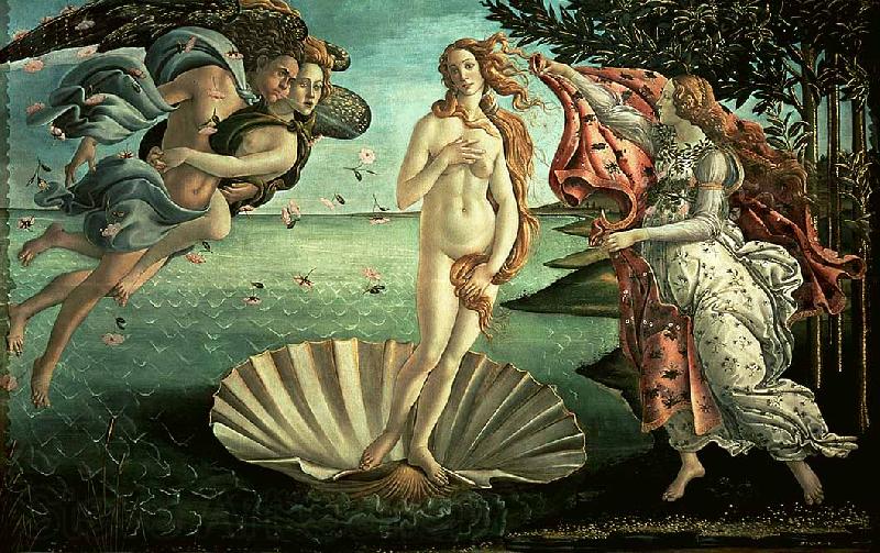 BOTTICELLI, Sandro The Birth of Venus fg Spain oil painting art
